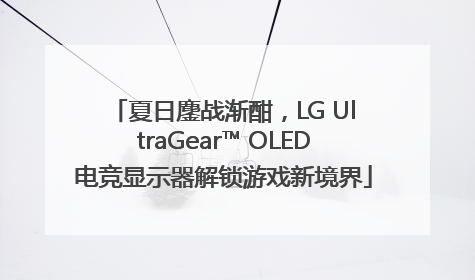 夏日鏖战渐酣，LG UltraGear™ OLED电竞显示器解锁游戏新境界