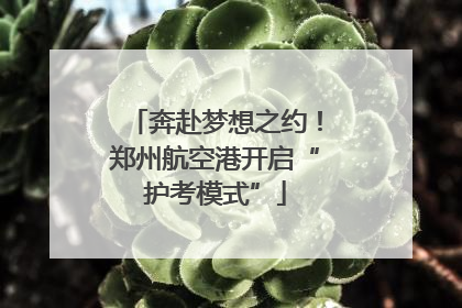 奔赴梦想之约！郑州航空港开启“护考模式”