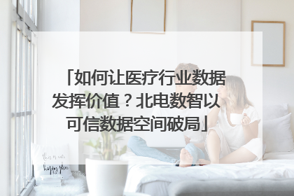 如何让医疗行业数据发挥价值？北电数智以可信数据空间破局
