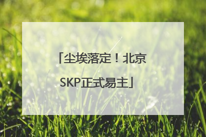 尘埃落定！北京SKP正式易主