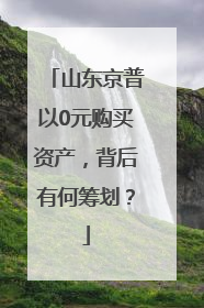 山东京普以0元购买资产，背后有何筹划？