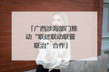 广西涉海部门推动“联建联动联管联治”合作