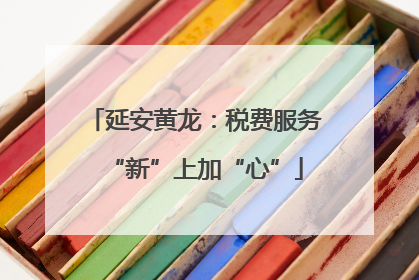 延安黄龙：税费服务“新”上加“心”