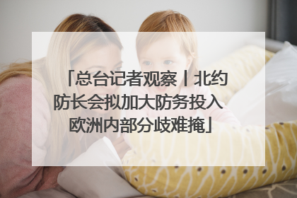 总台记者观察丨北约防长会拟加大防务投入 欧洲内部分歧难掩