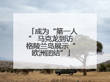 成为“第一人” 马克龙到访格陵兰岛展示“欧洲团结”