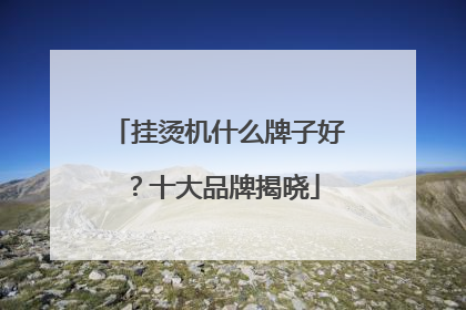 挂烫机什么牌子好？十大品牌揭晓