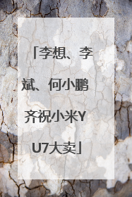 李想、李斌、何小鹏齐祝小米YU7大卖
