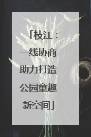 枝江：一线协商助力打造公园童趣新空间