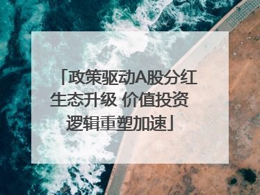 政策驱动A股分红生态升级 价值投资逻辑重塑加速