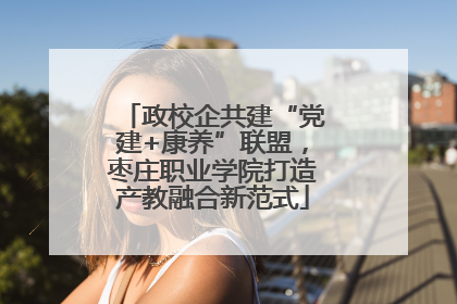政校企共建“党建+康养”联盟，枣庄职业学院打造产教融合新范式