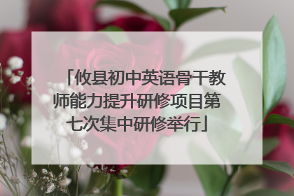 攸县初中英语骨干教师能力提升研修项目第七次集中研修举行