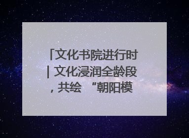 文化书院进行时｜文化浸润全龄段，共绘 “朝阳模式” 新图景！