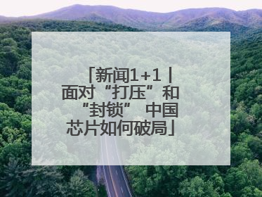 新闻1+1丨面对“打压”和“封锁” 中国芯片如何破局