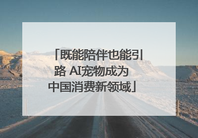 既能陪伴也能引路 AI宠物成为中国消费新领域