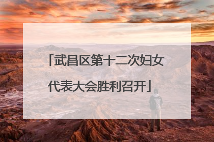 武昌区第十二次妇女代表大会胜利召开