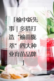 榆中新先事｜多措打造“榆苗陇萃”四大种业育苗品牌