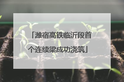潍宿高铁临沂段首个连续梁成功浇筑