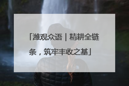 潍观众语｜精耕全链条，筑牢丰收之基