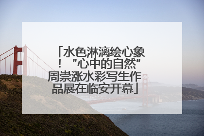 水色淋漓绘心象！“心中的自然”周崇涨水彩写生作品展在临安开幕