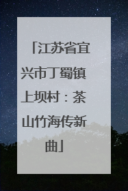 江苏省宜兴市丁蜀镇上坝村：茶山竹海传新曲