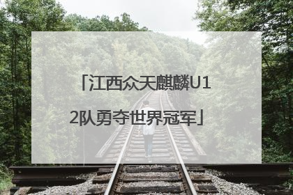 江西众天麒麟U12队勇夺世界冠军