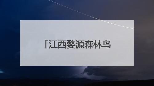 江西婺源森林鸟类国家级自然保护区：百鸟鸣青山 翩跹入画屏
