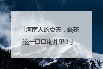河南人的夏天，藏在这一口口荆芥里！