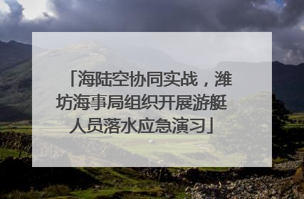 海陆空协同实战，潍坊海事局组织开展游艇人员落水应急演习