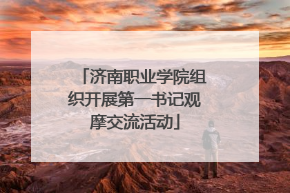 济南职业学院组织开展第一书记观摩交流活动