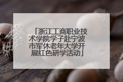 浙江工商职业技术学院学子赴宁波市军休老年大学开展红色研学活动