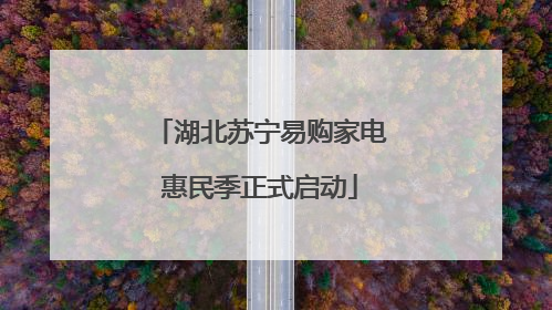 湖北苏宁易购家电惠民季正式启动