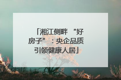 湘江侧畔 “好房子”：央企品质引领健康人居