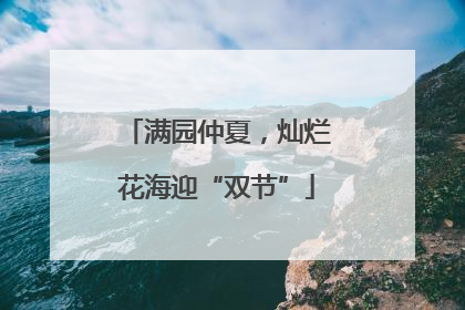 满园仲夏，灿烂花海迎“双节”