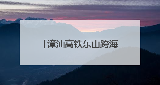 漳汕高铁东山跨海特大桥栈桥合龙
