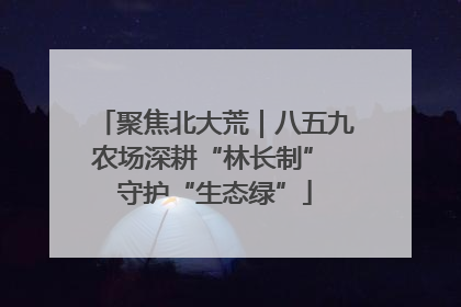 聚焦北大荒｜八五九农场深耕“林长制” 守护“生态绿”
