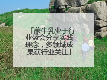 蒙牛乳业于行业盛会分享实践理念，多领域成果获行业关注