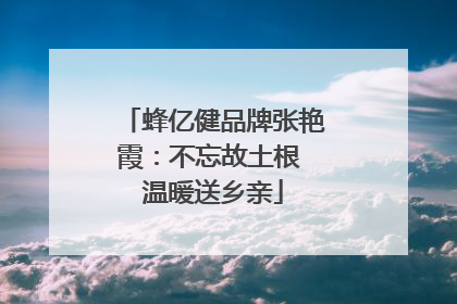 蜂亿健品牌张艳霞：不忘故土根 温暖送乡亲