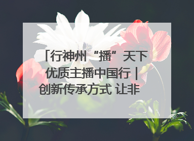 行神州“播”天下 优质主播中国行｜创新传承方式 让非遗“活”在当下