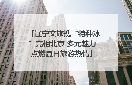 辽宁文旅携“特种冰”亮相北京 多元魅力点燃夏日旅游热情