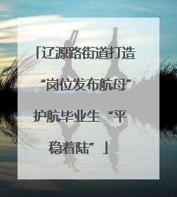 辽源路街道打造“岗位发布航母” 护航毕业生“平稳着陆”