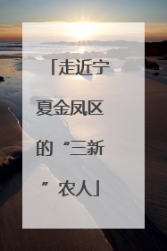 走近宁夏金凤区的“三新”农人