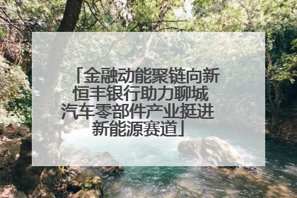金融动能聚链向新 恒丰银行助力聊城汽车零部件产业挺进新能源赛道