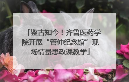 鉴古知今！齐鲁医药学院开展“管仲纪念馆”现场情景思政课教学