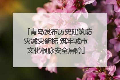 青岛发布历史建筑防灾减灾新标 筑牢城市文化根脉安全屏障