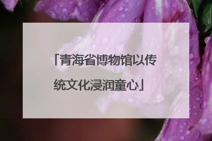 青海省博物馆以传统文化浸润童心