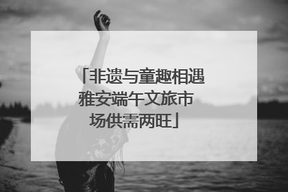 非遗与童趣相遇 雅安端午文旅市场供需两旺