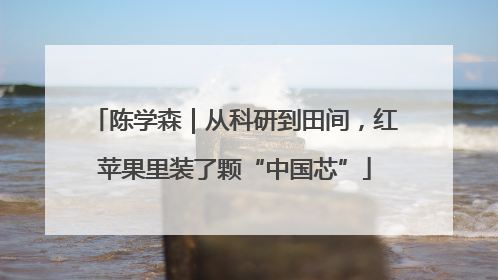 陈学森｜从科研到田间，红苹果里装了颗“中国芯”