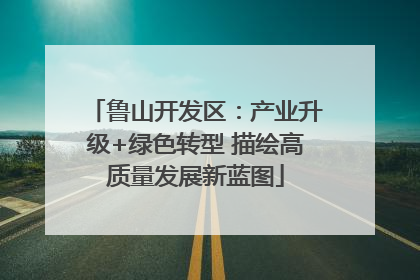 鲁山开发区：产业升级+绿色转型 描绘高质量发展新蓝图