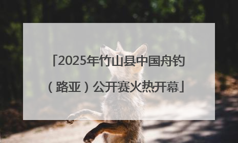 2025年竹山县中国舟钓（路亚）公开赛火热开幕