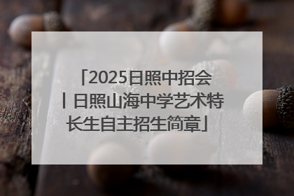 2025日照中招会丨日照山海中学艺术特长生自主招生简章